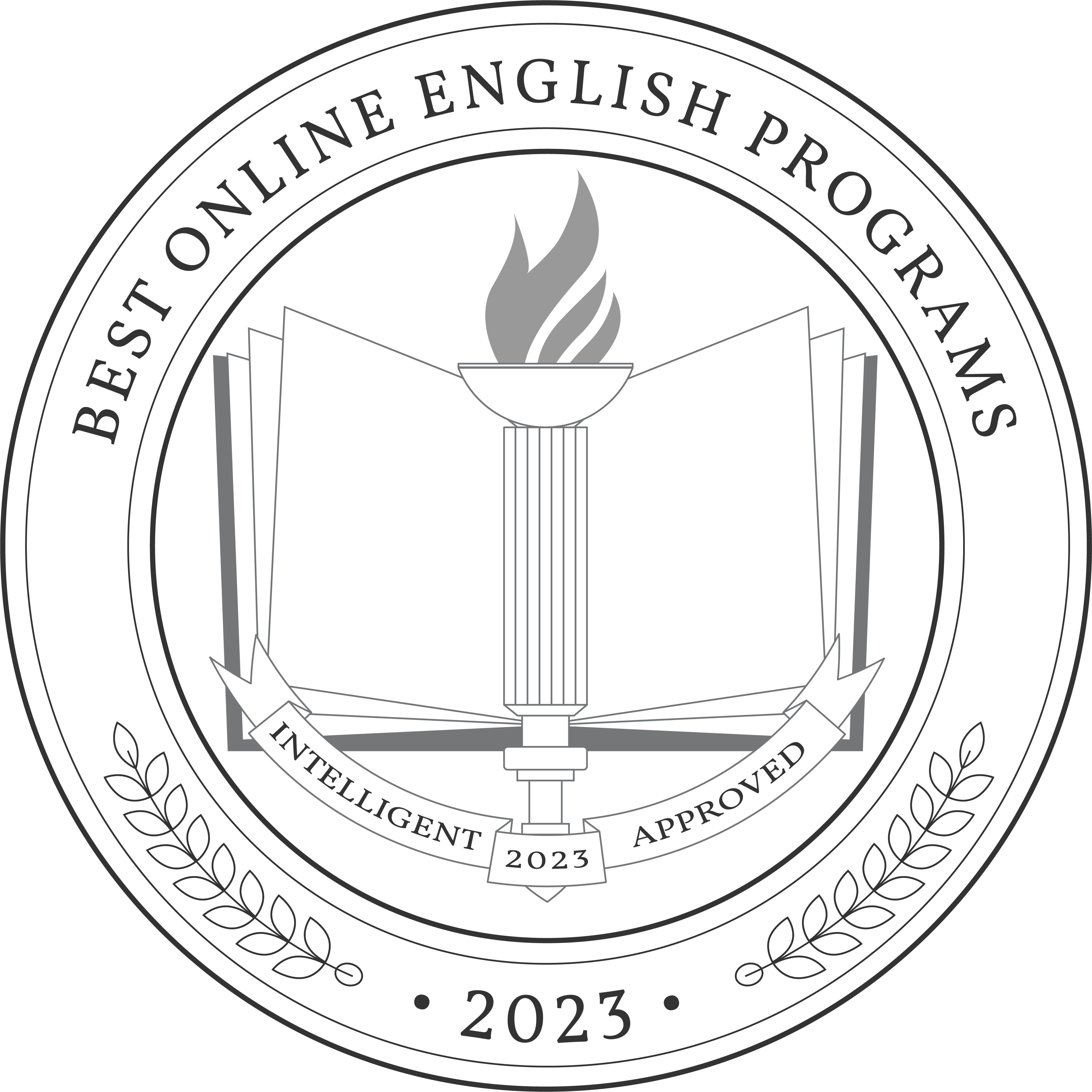 Best Online English Programs badge